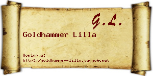 Goldhammer Lilla névjegykártya